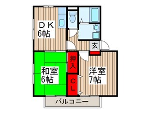 林ハイツの物件間取画像